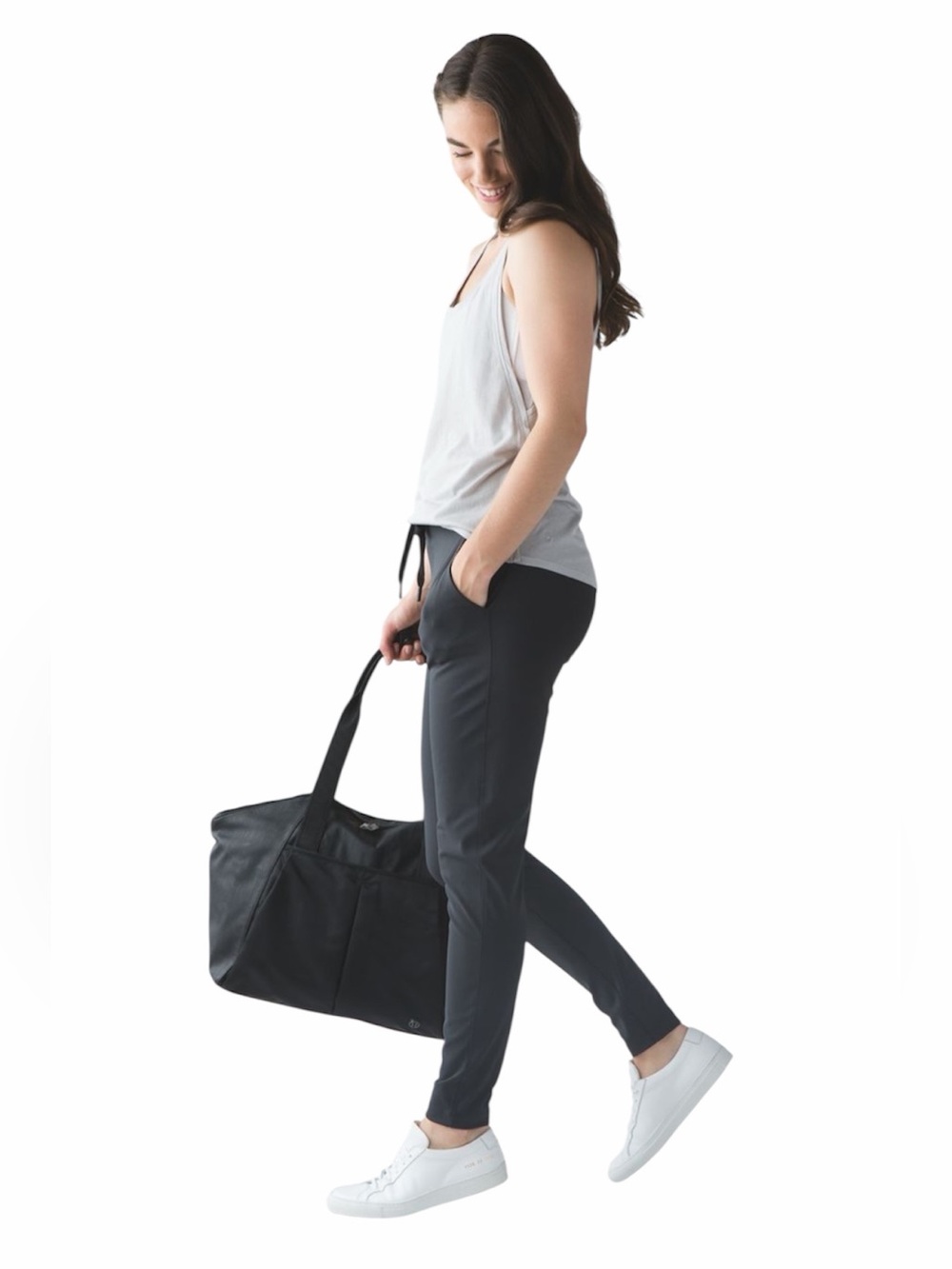Lululemon Dropt Mid Rise Drawstring Pant Deep Coal Size 4 - Picture 9 of 15